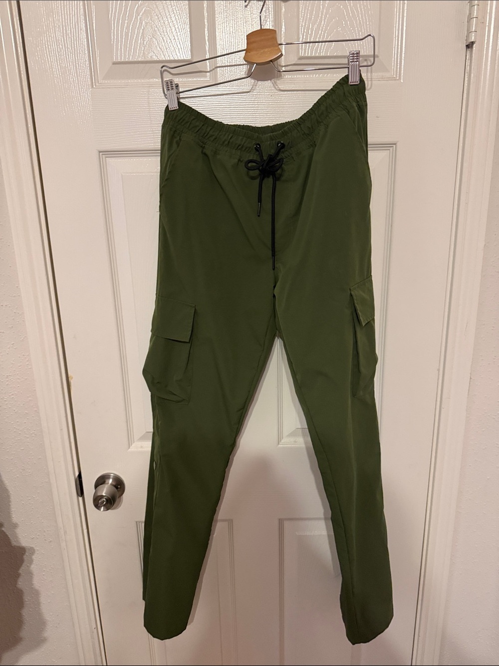 Men's Olive Green Cargo flare pants  Pants